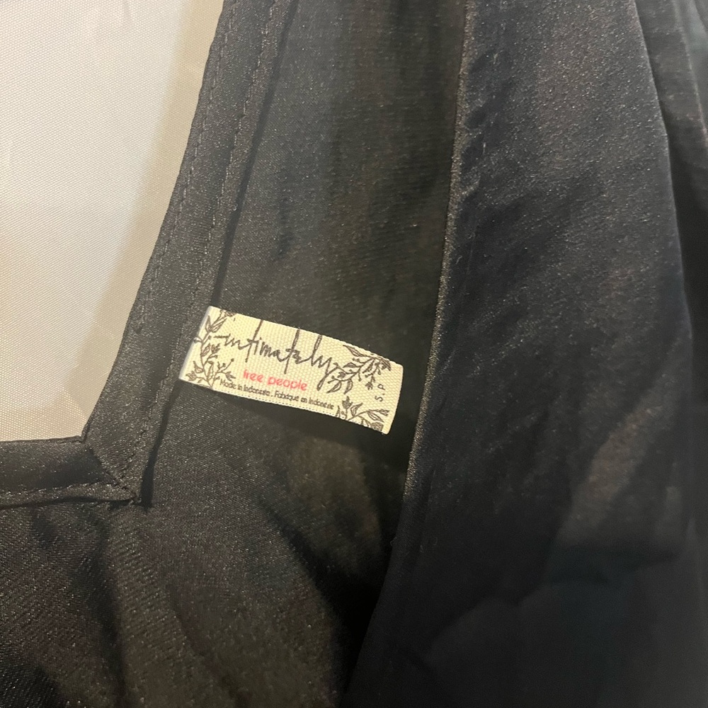 Free People Black Asymmetrical Buttoned Camisole - Picture 2 of 5